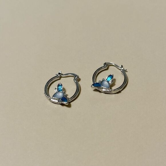 Boho hoop earrings N785 - Picture 3 of 3